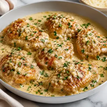 Keto Creamy Garlic Butter Chicken